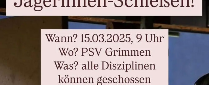 Jaegerinnen-Schiessen Einaldung