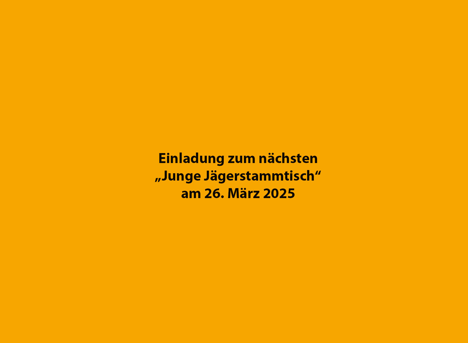 ihr seid herzlich zum Jungen-Jäger-Stammtisch eingeladen! 🌿🍻