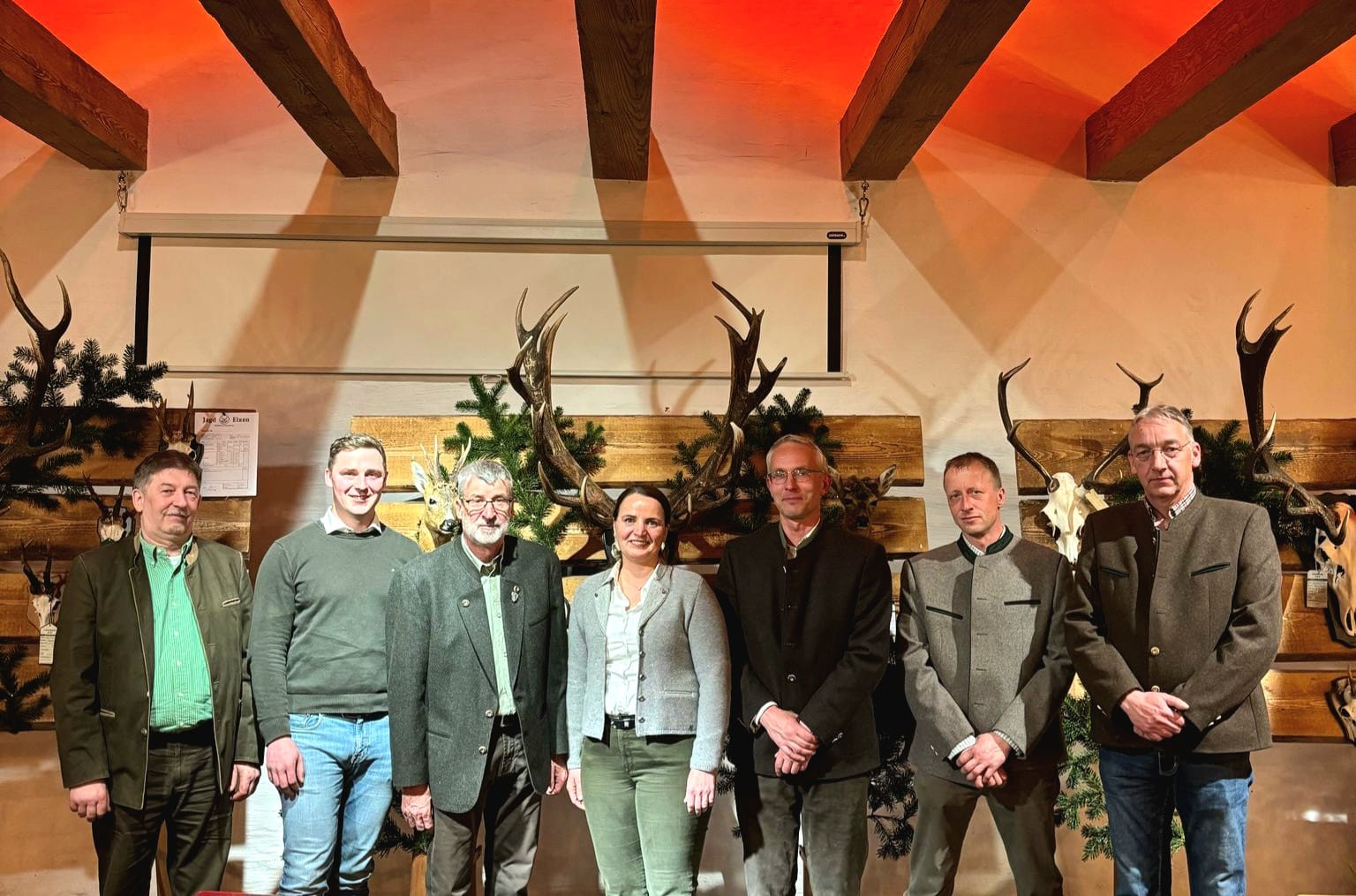 Alter und neuer Vorstand. V.l. Uwe Dikhoff, Malte Winkelmann, Werner Spickermann, Silke Lubsch, Carsten Lubsch, Marco Eichler, Dirk Göttsche