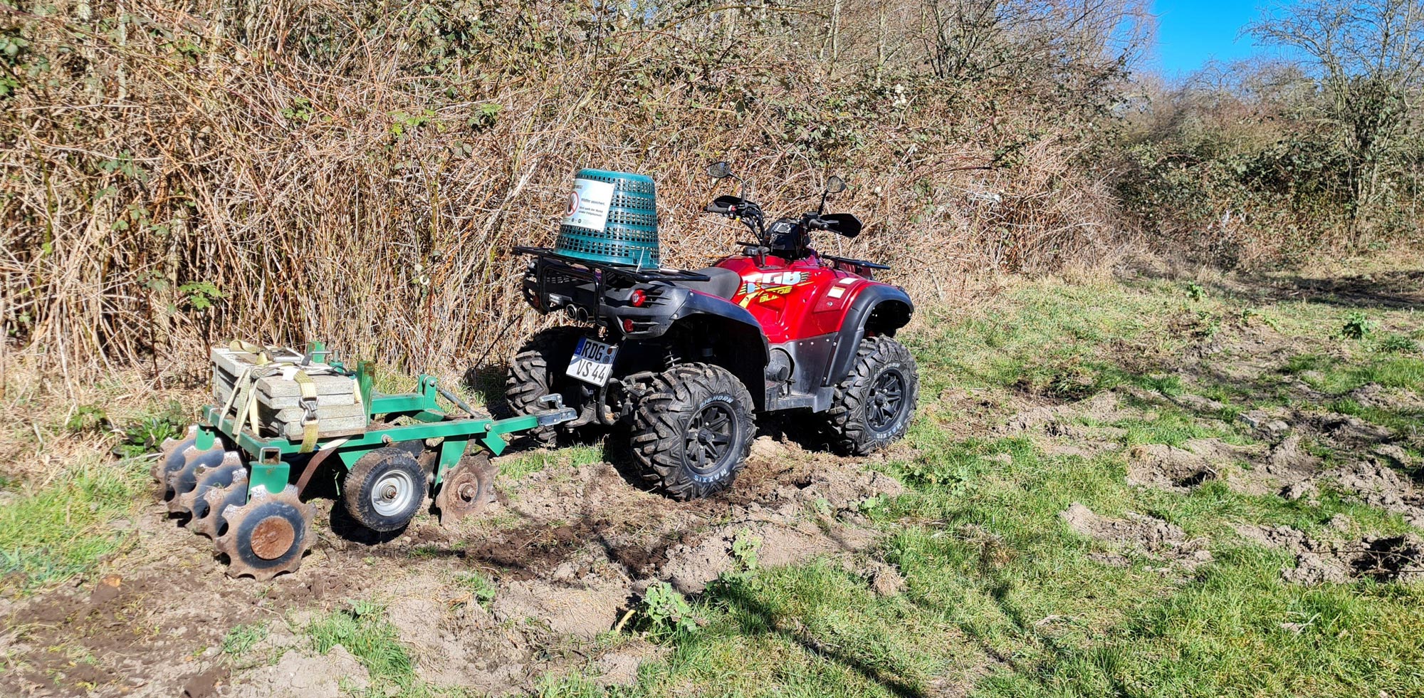 Eine neue Insektenwiese ist am Entstehen